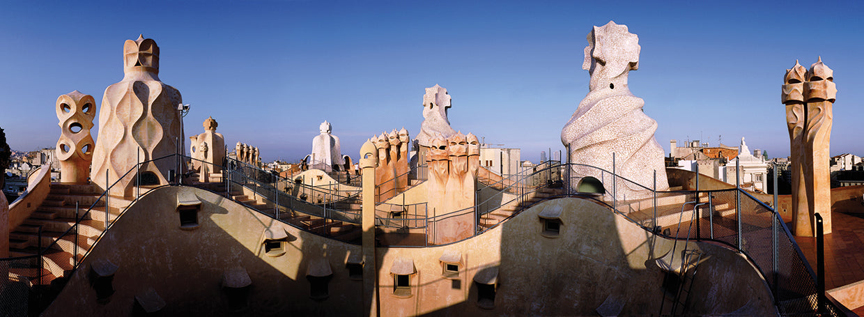 Rooftop Chimneys in Barcelona