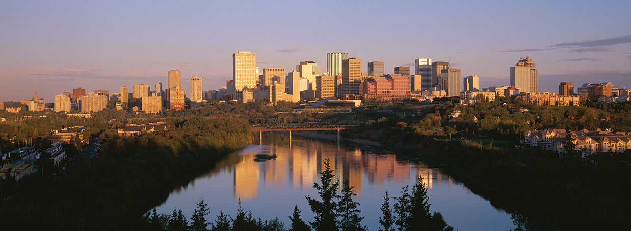 Reflexiones del horizonte de Edmonton Lienzo