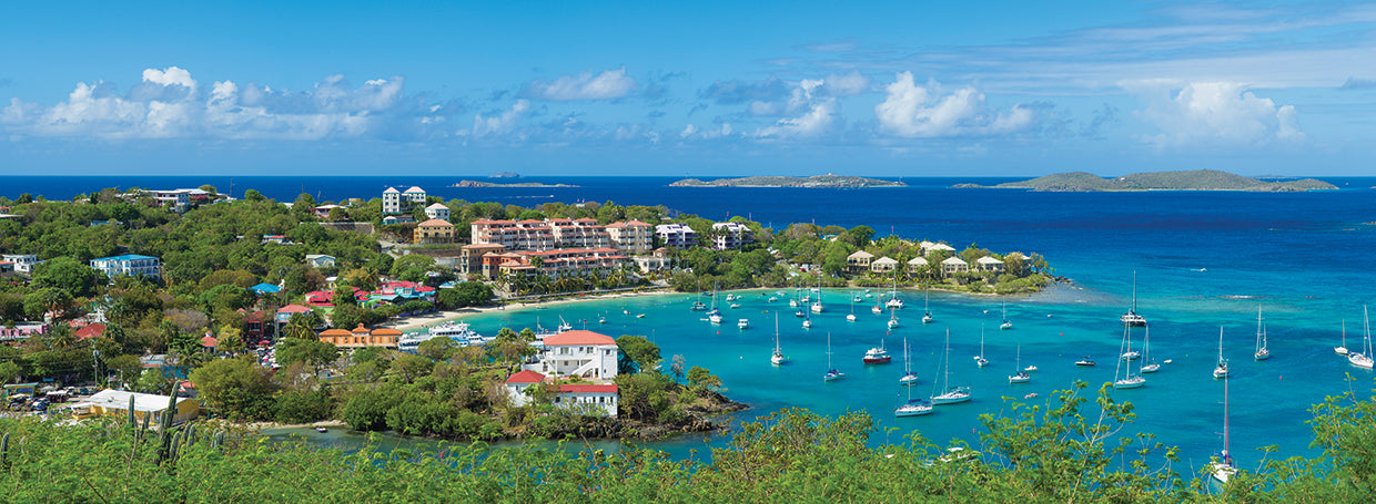 Barcos en Cruz Bay Lienzo