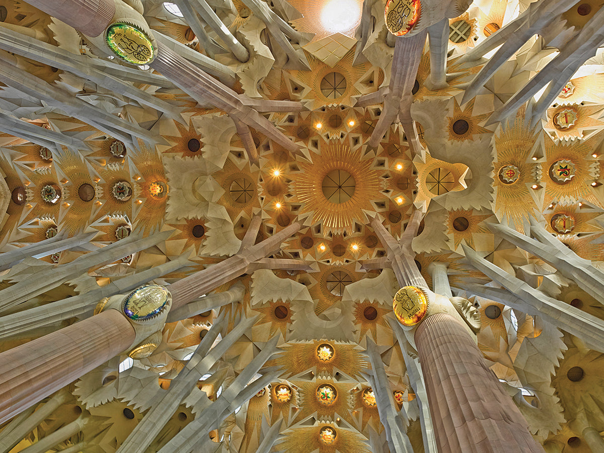Sagrada Familia Ceiling Wall Art by Panoramic Images | Fine Art Canvas