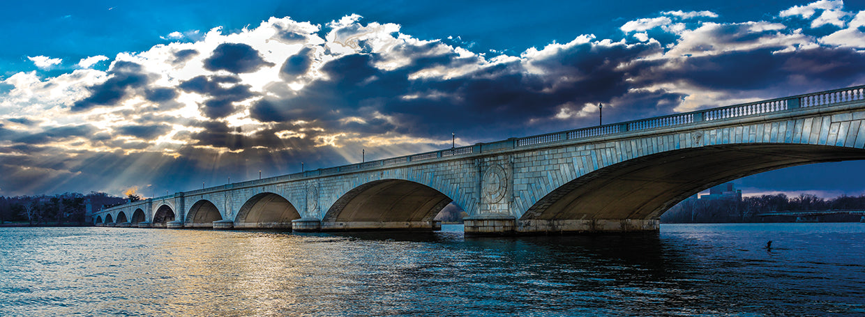Puente sobre el río Potomac Lienzo