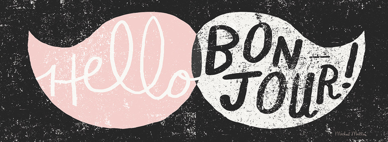 Ridiculous Mustache Vintage Panel Black and Pink