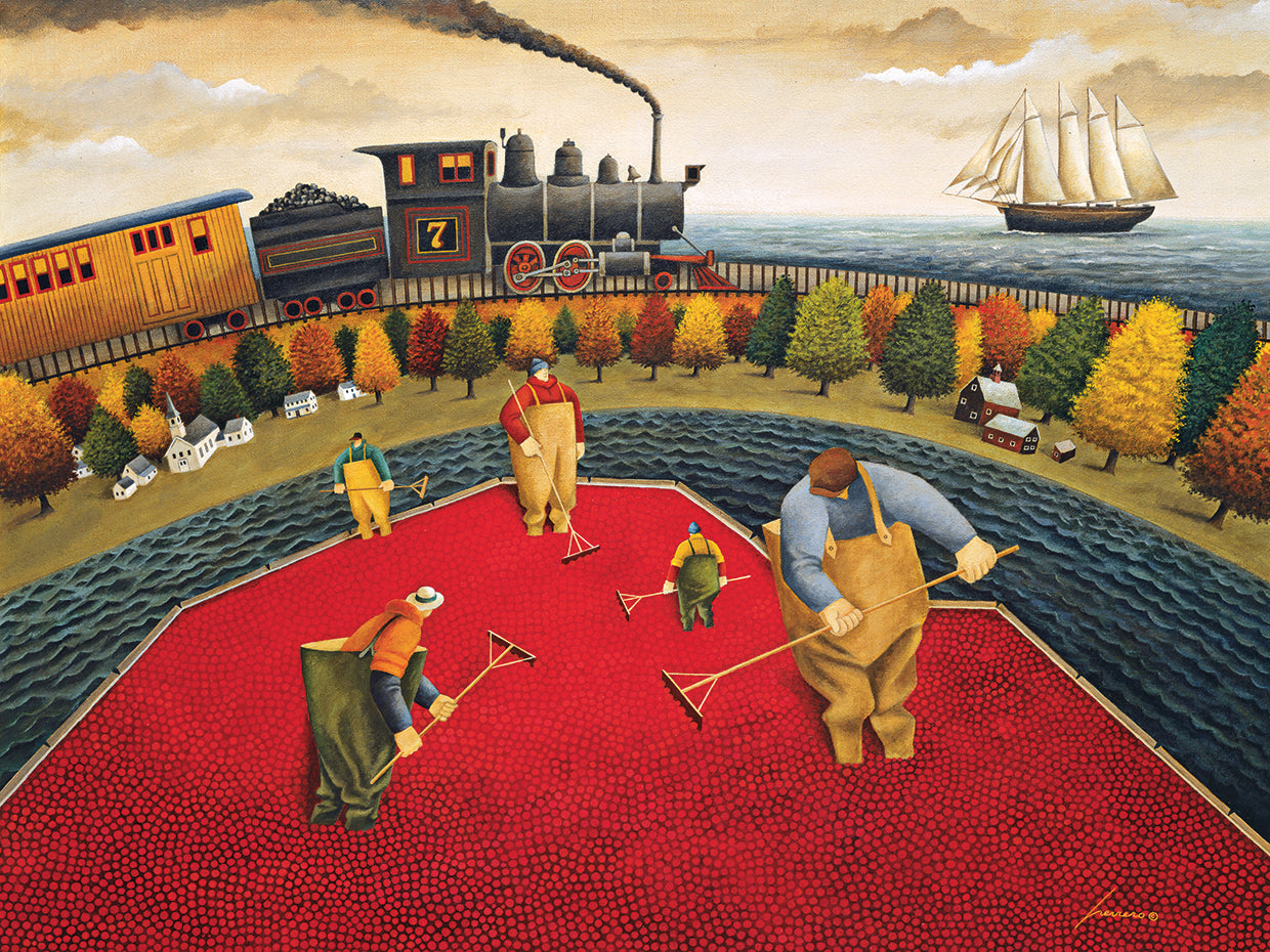 Cranberries Harvest and Train