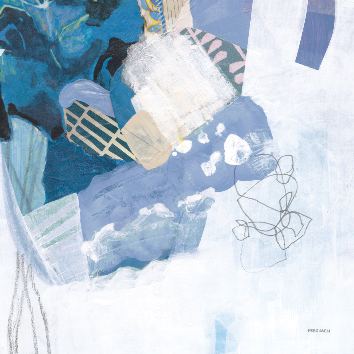 Abstract Layers II Blue