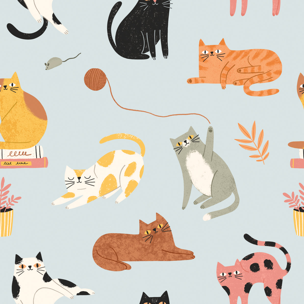 Cats Home Pattern