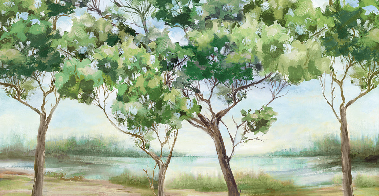 Bosque verde de verano I Lienzo