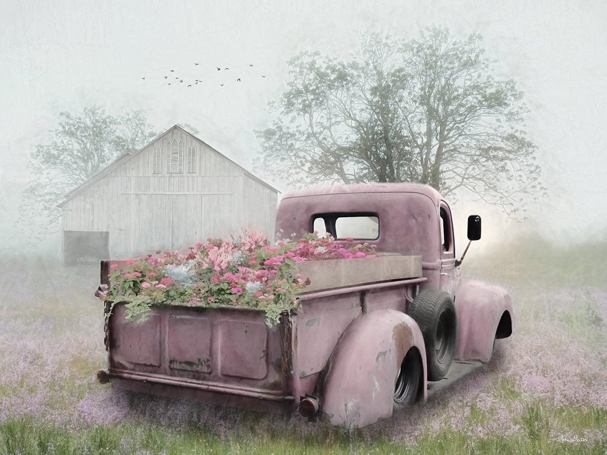 Pink Flower Truck