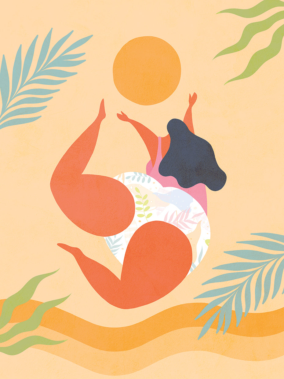 Girl Catching the Rays