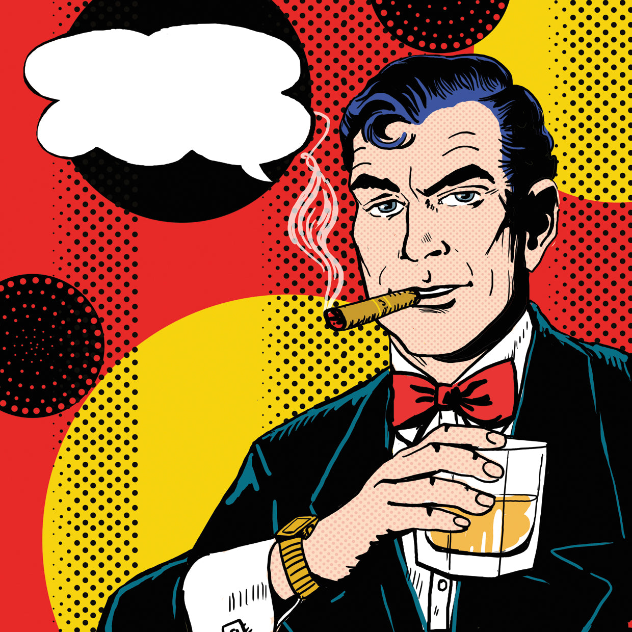 Vintage Pop Art Man