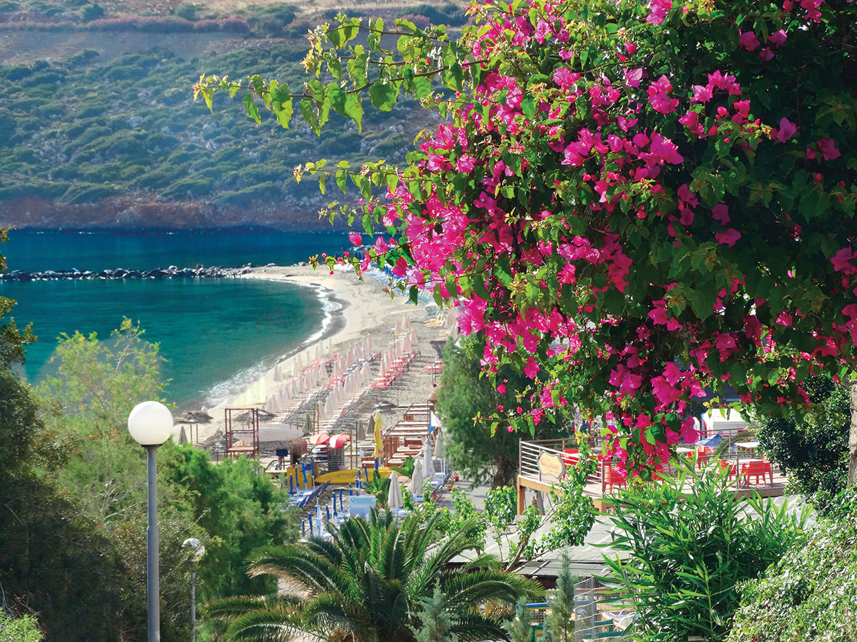 Playa en la isla de Creta Lienzo