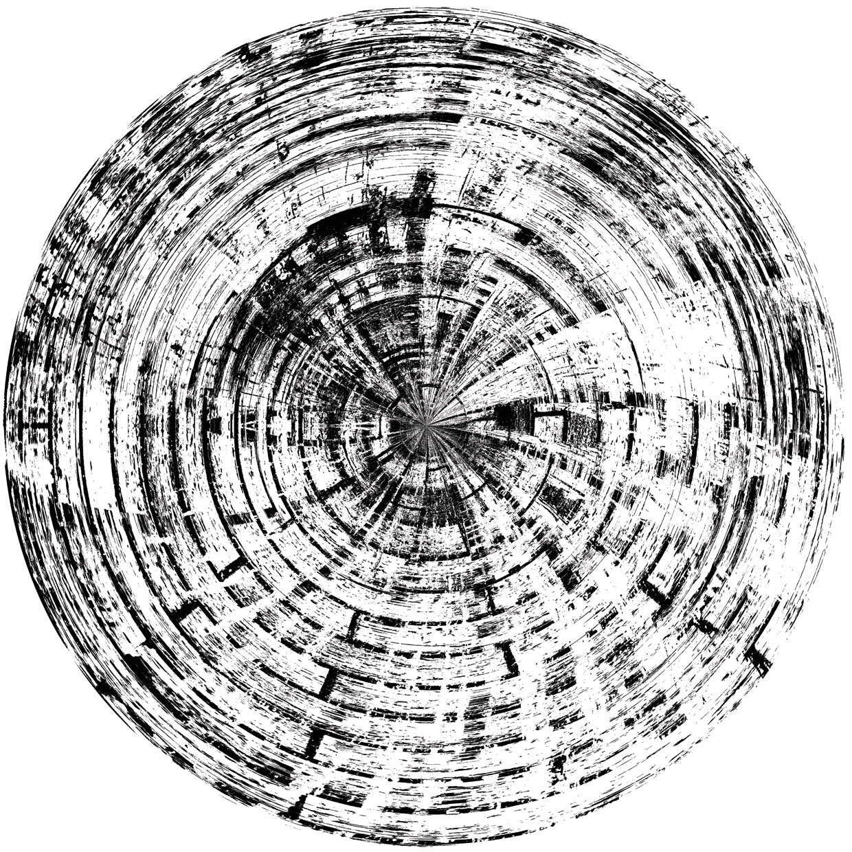 Patrón de madera en blanco y negro 5 Lienzo