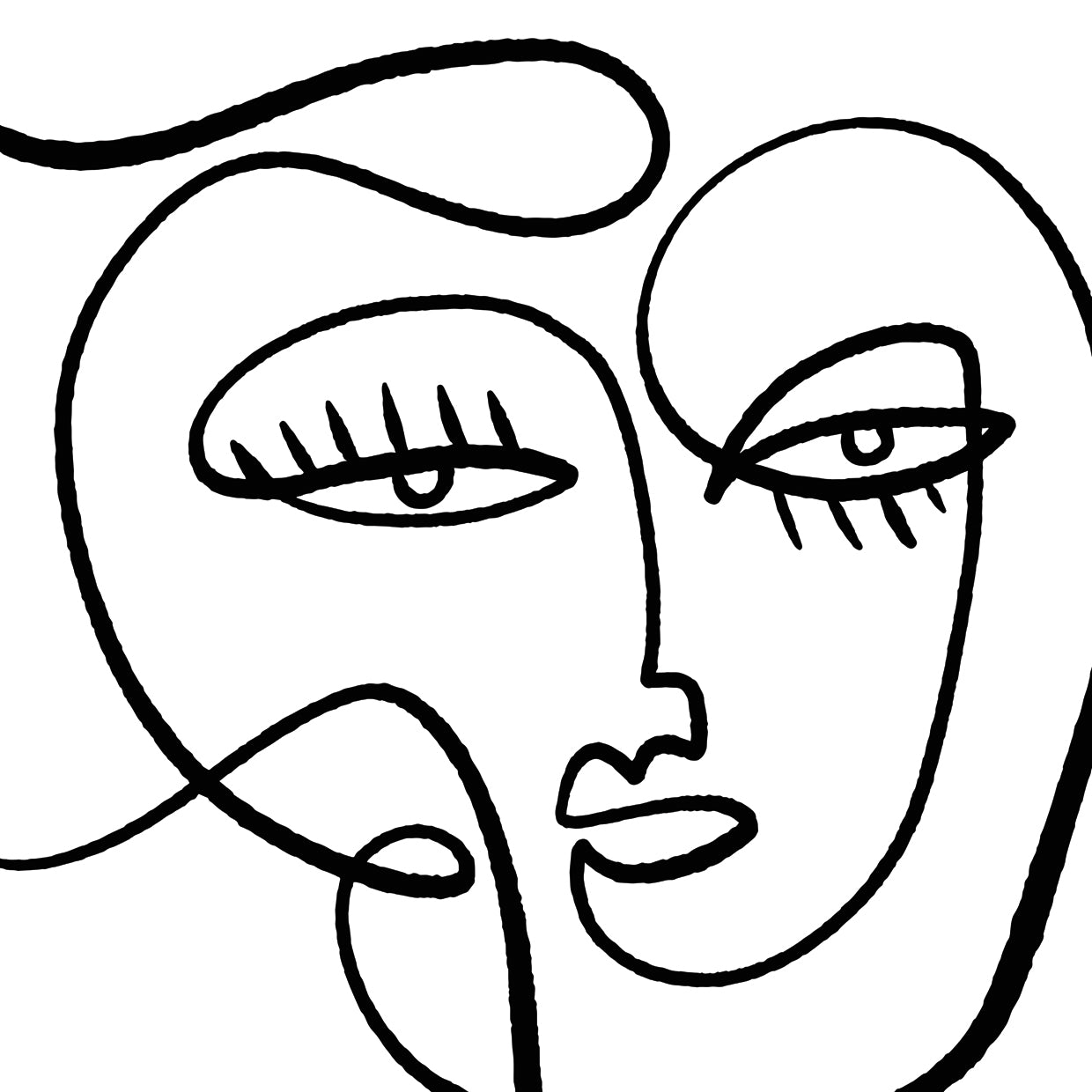 Abstract Face Doodle Artwork 2