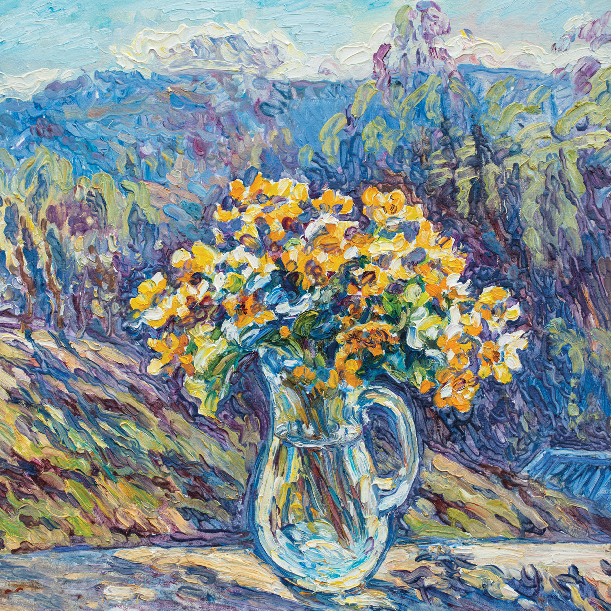 Yellow Flowers in the Forest