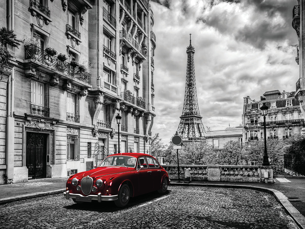 Paris Red Car