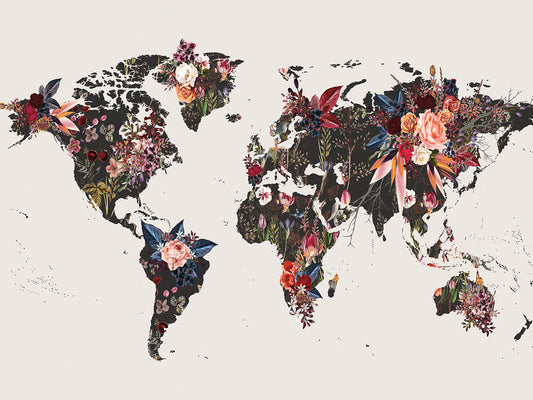 Worldmap Flowers