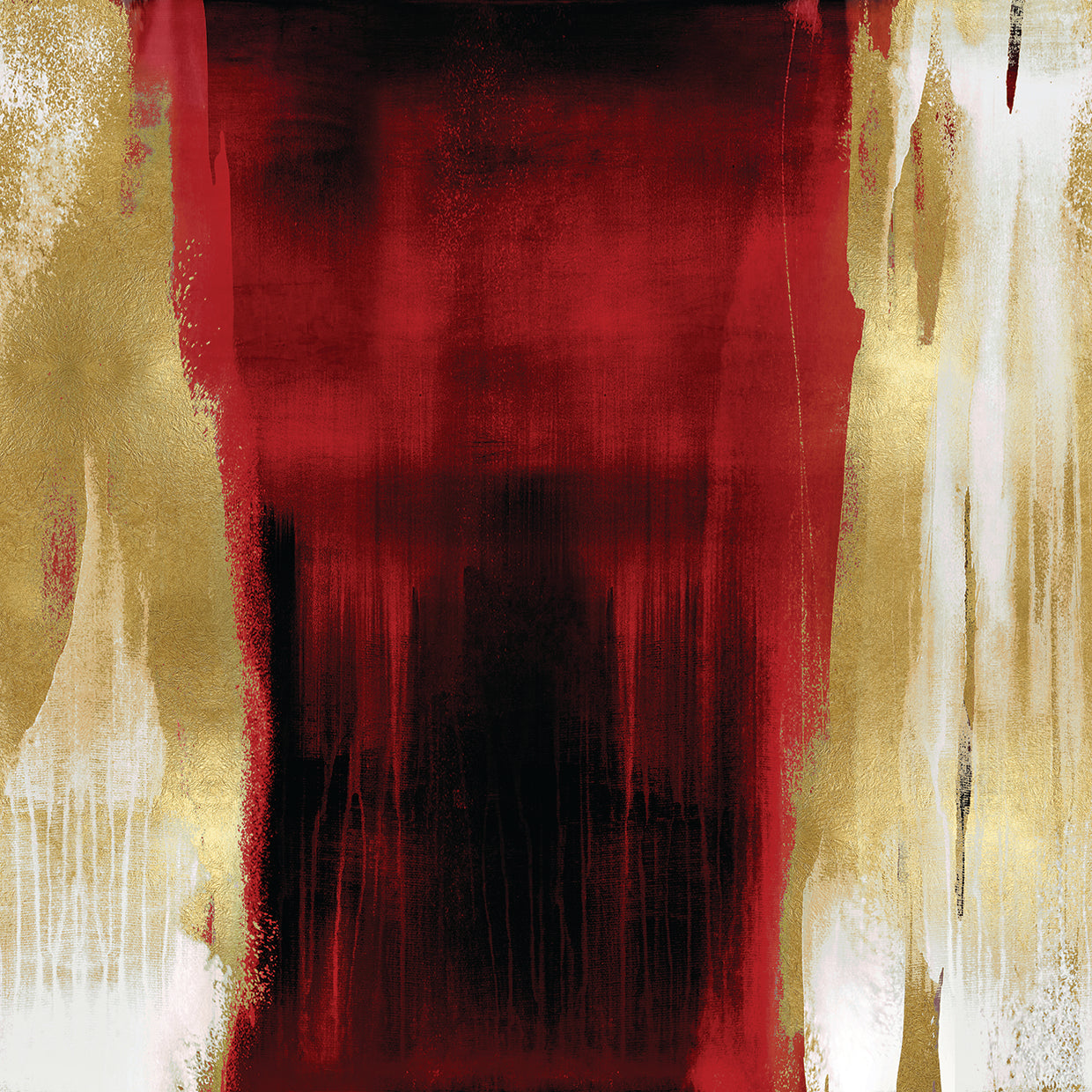 Free Fall Red with Gold II