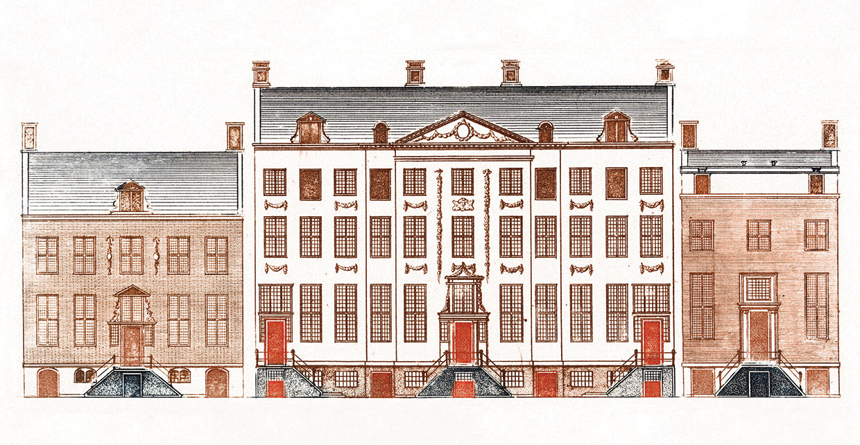 Amsterdam canal houses on the Herengracht 471-477