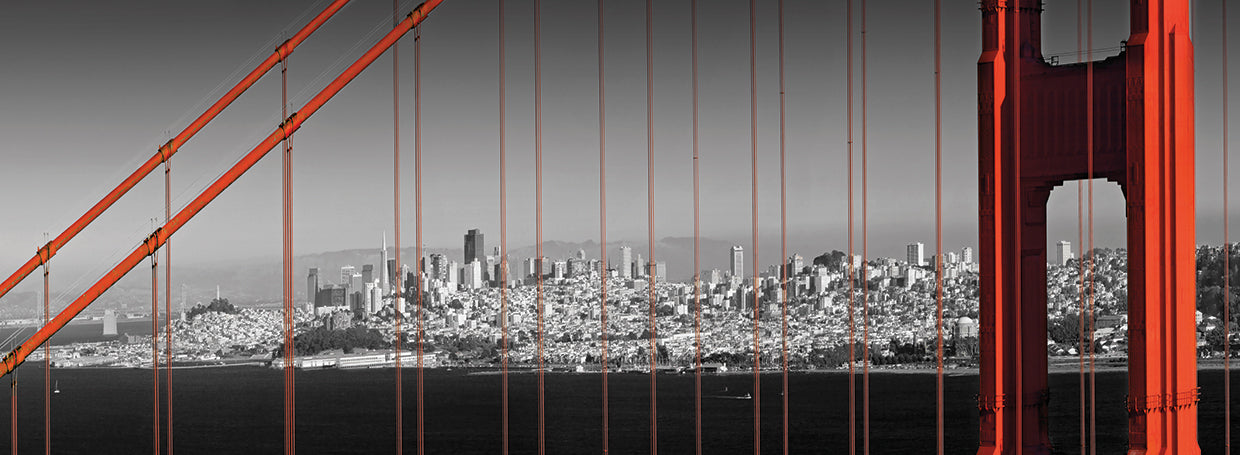 Golden Gate Bridge - Panoramic Downtown View