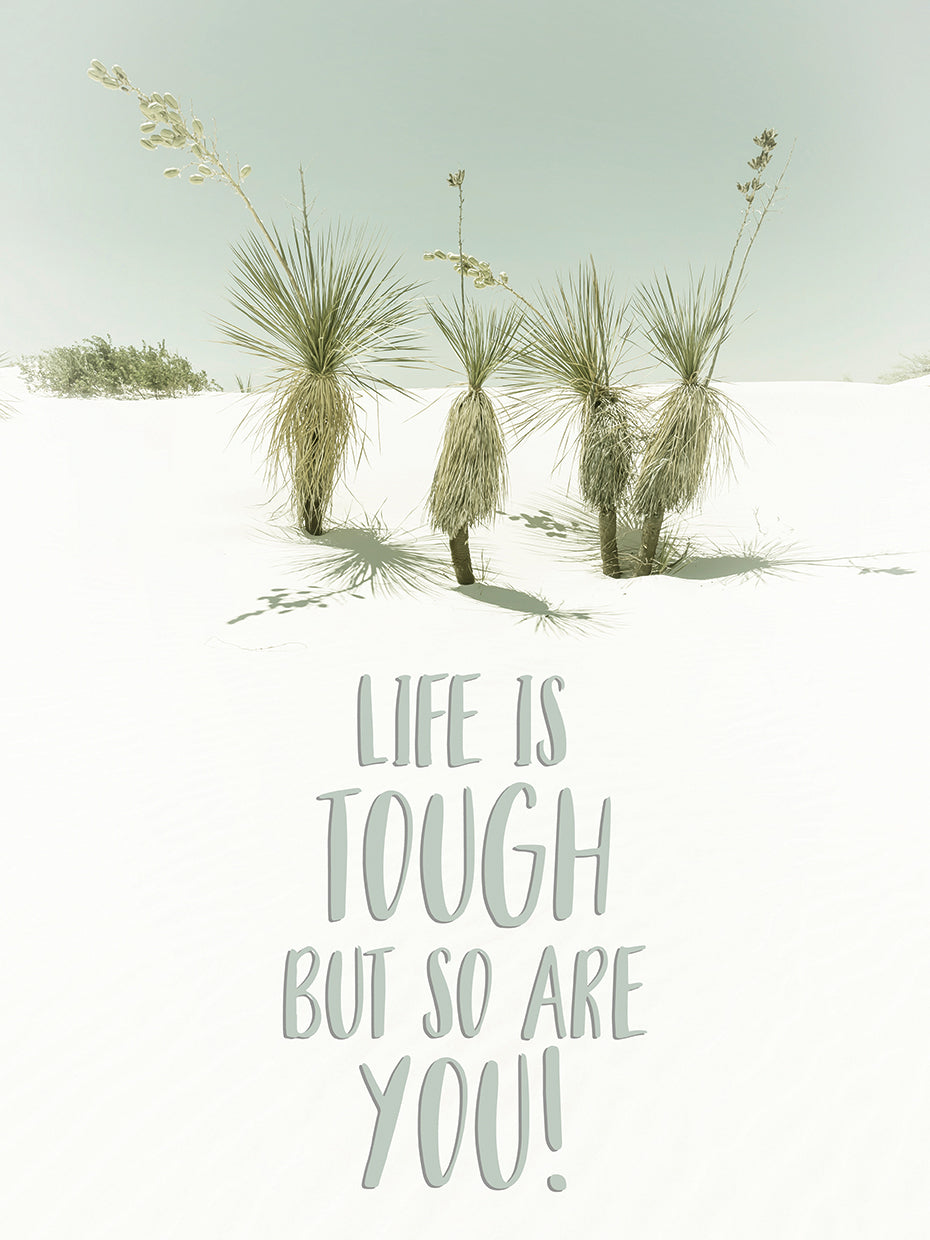 Life is tough but so are you - Desert impression