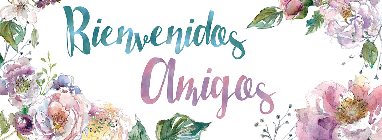 Bienvenidos Amigos Lienzo