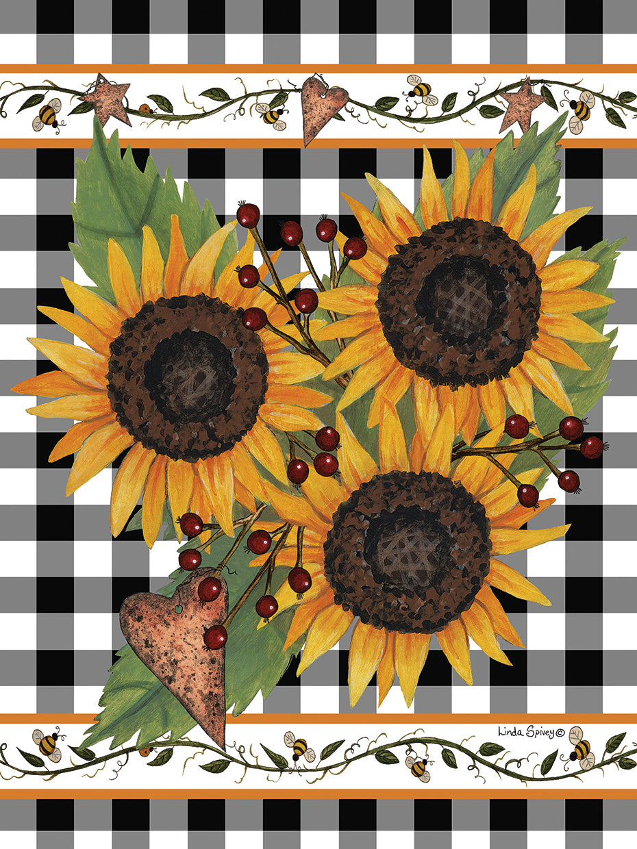 Sunflowers and Vines