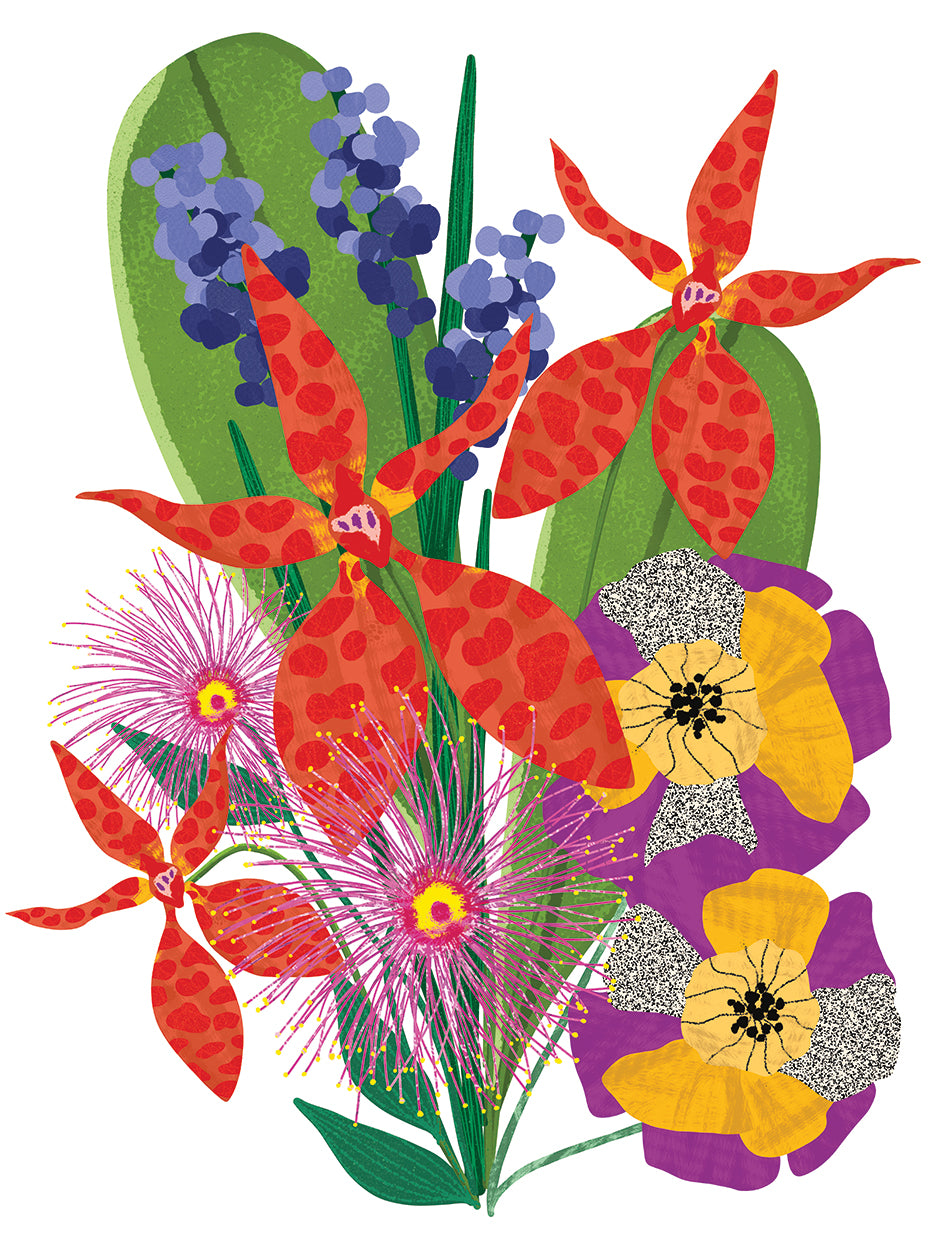 Bold Popping Flowers