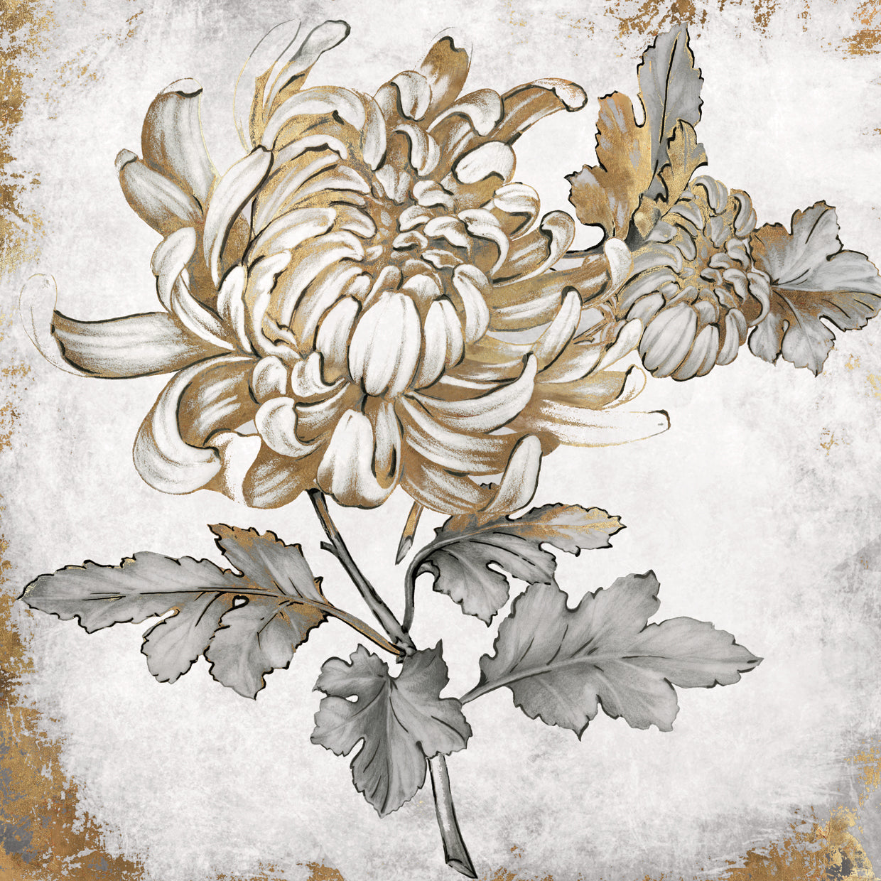 Flor de oro I Lienzo