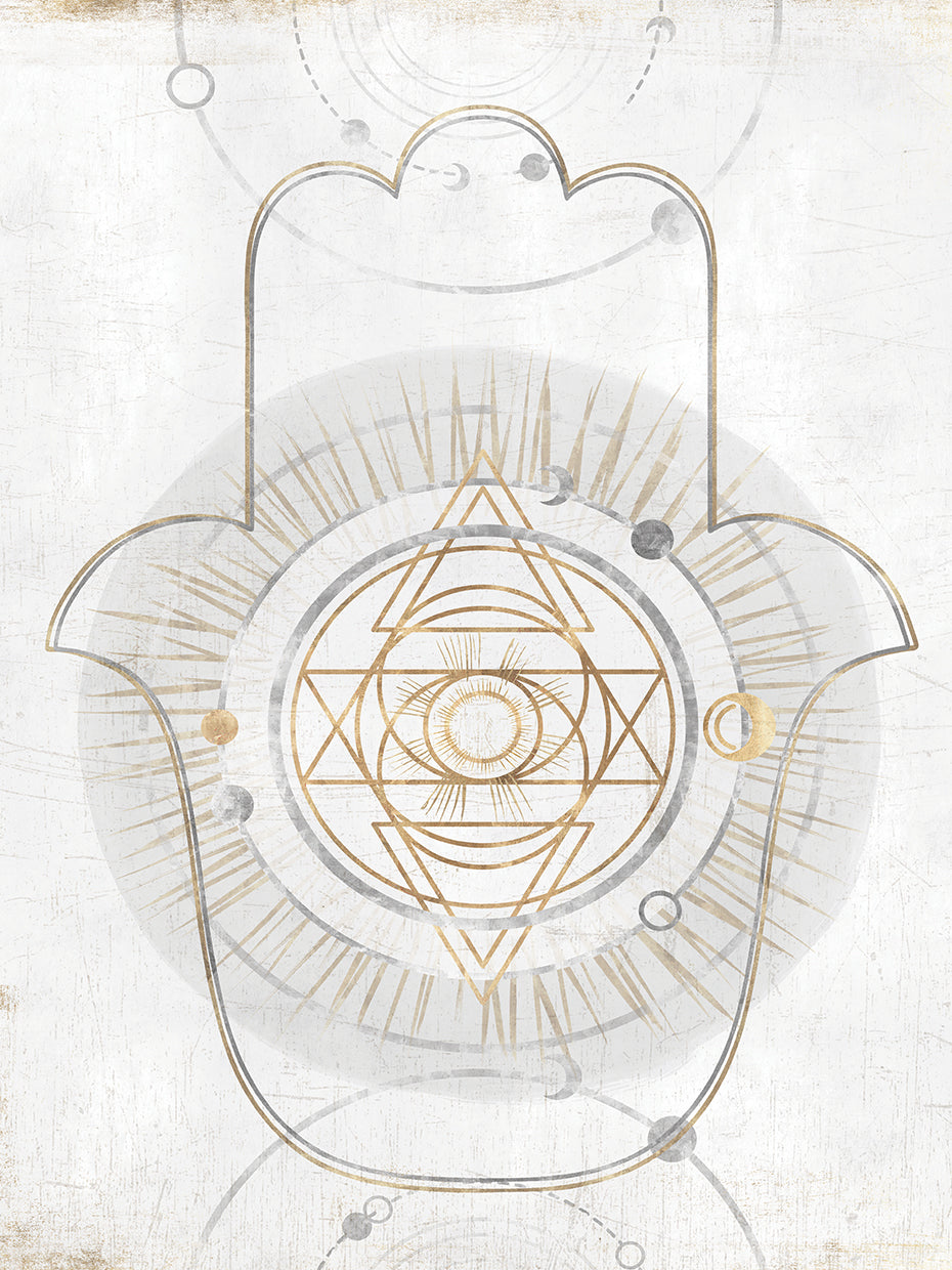 Oro Hamsa I Lienzo