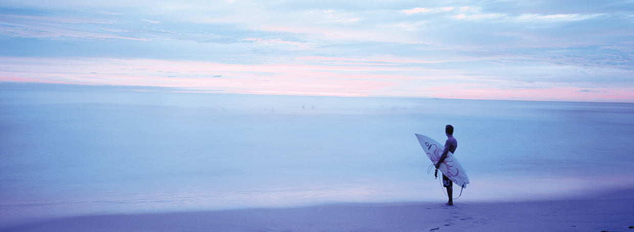 Man With Surfboard on Beach Costa Rica