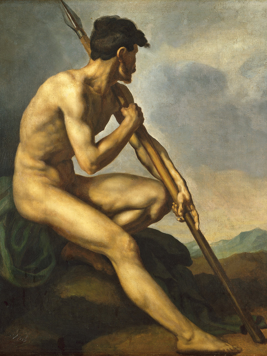 Nude Warrior with a Spear c. 1816