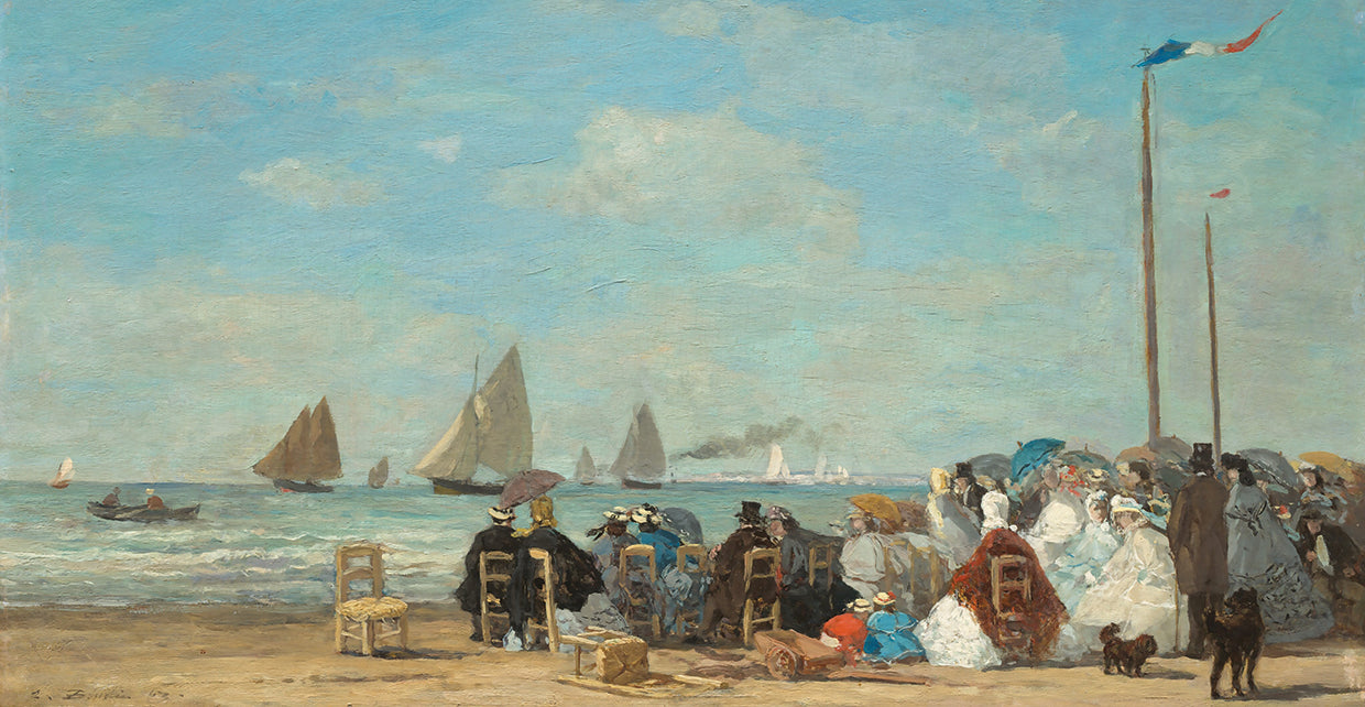 Beach Scene at Trouville