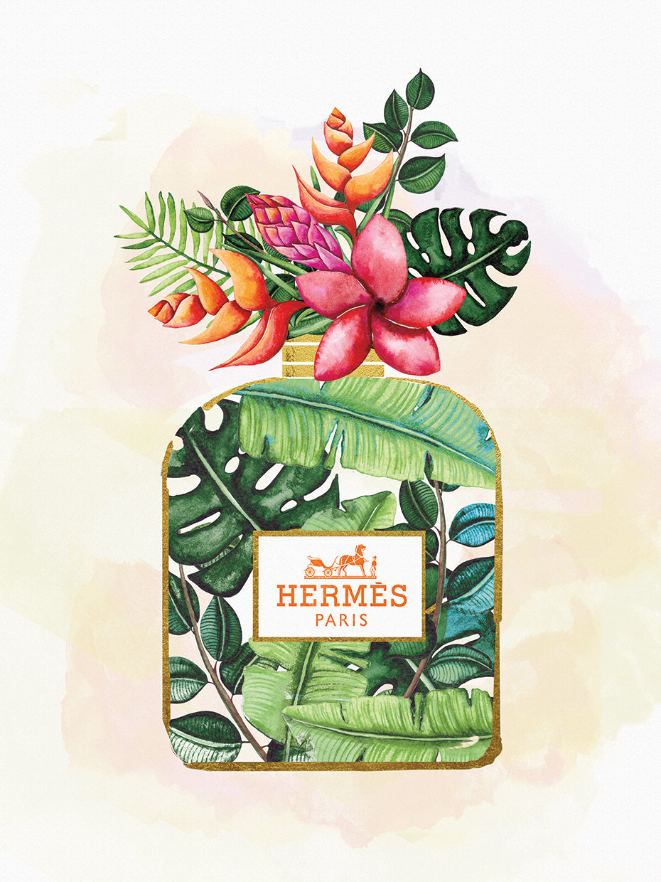 Glam Greenery Perfume Bottle I