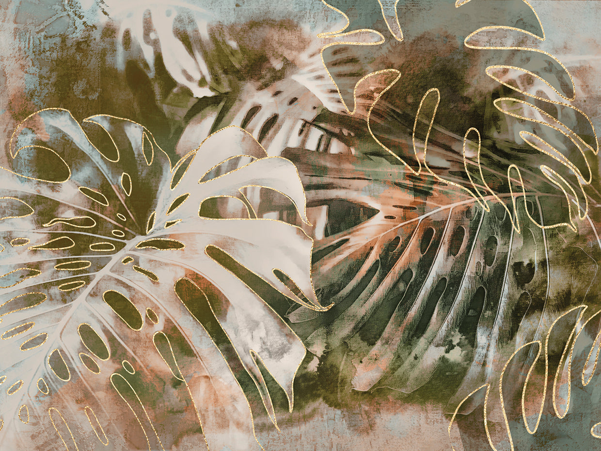 monstera acrylic painting Monstera Jungle I Wall Art by Andrea Haase