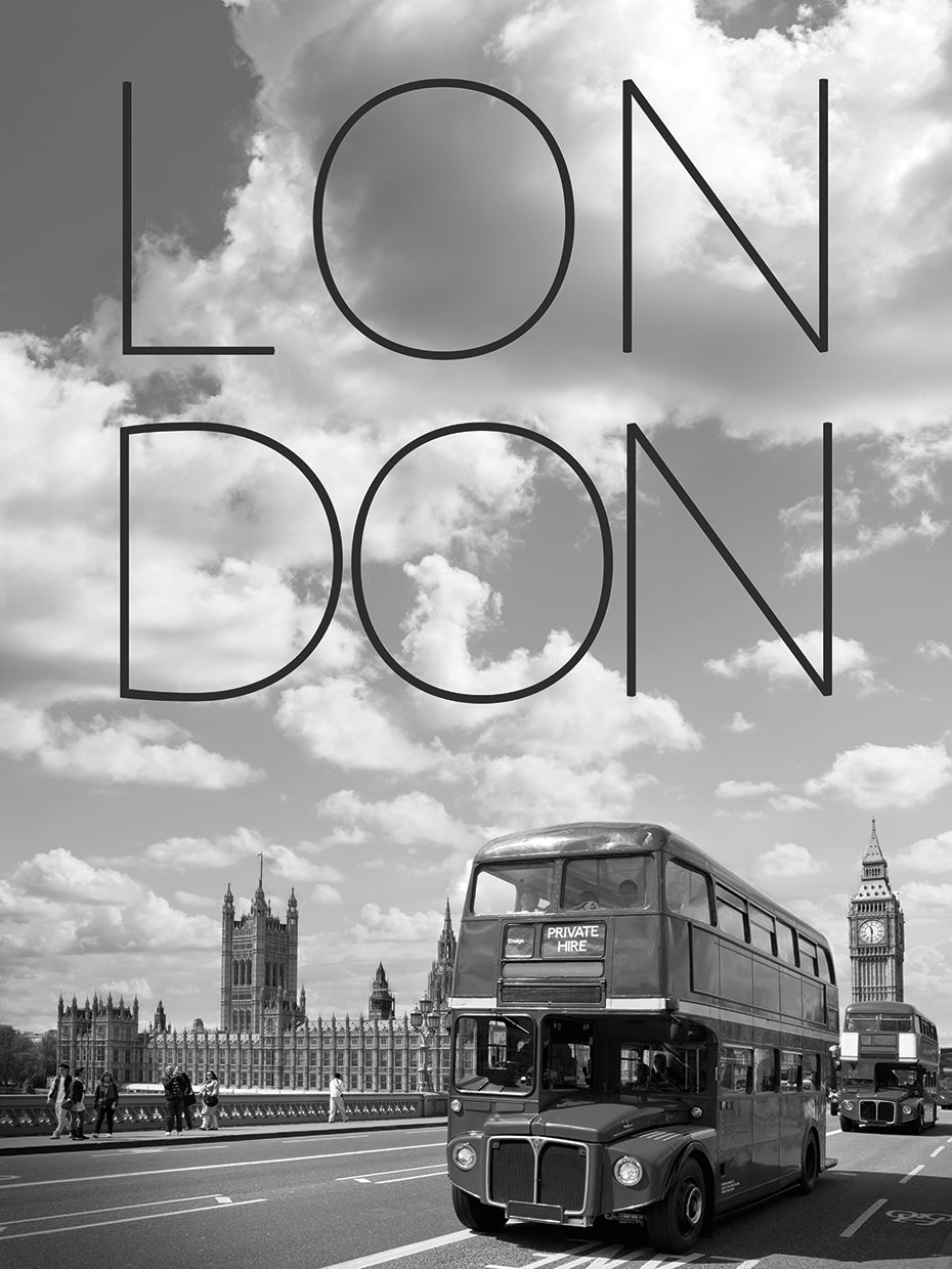 Busse in London | Text & Skyline