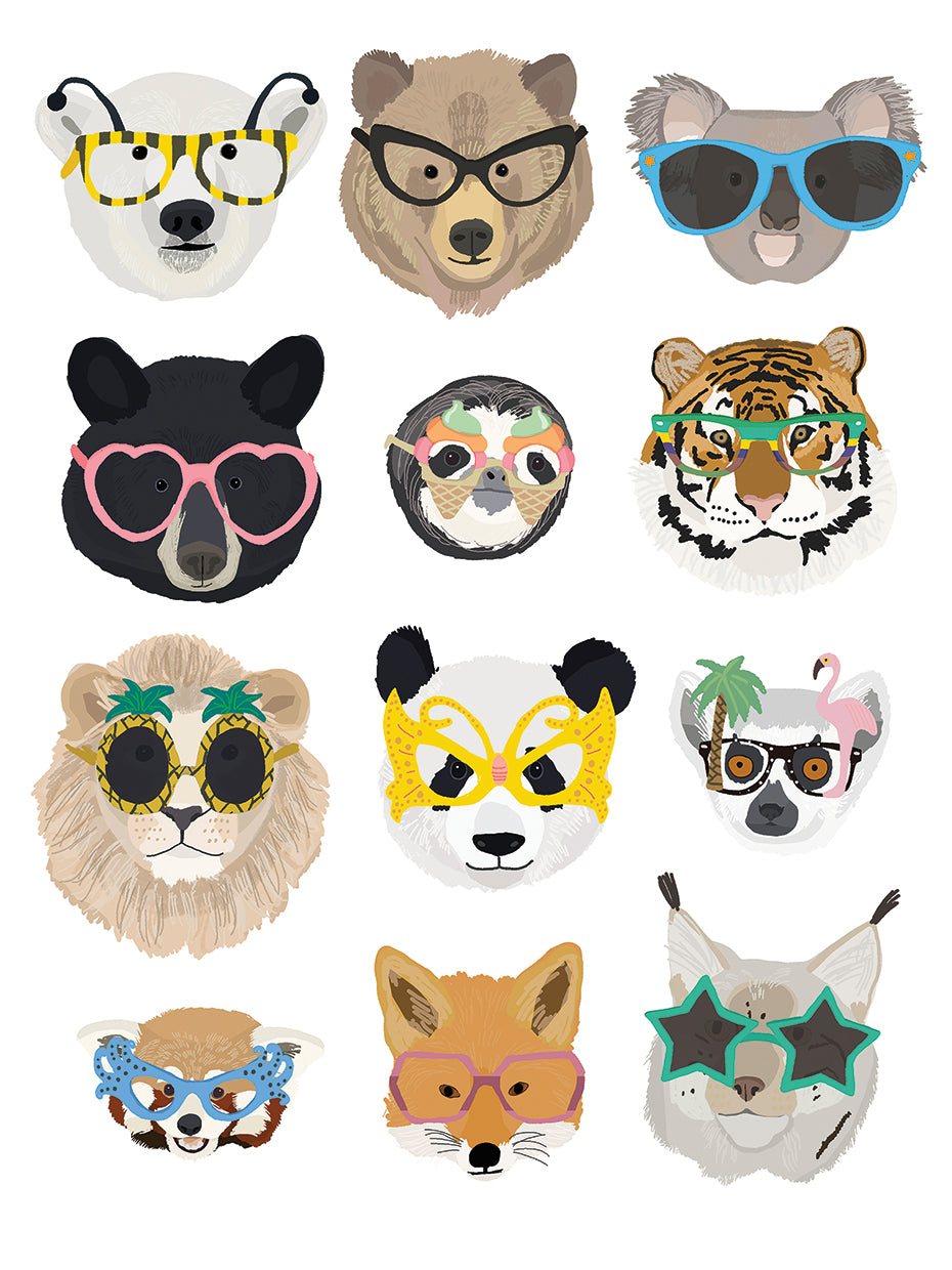 Big Cats In Fancy Glasses