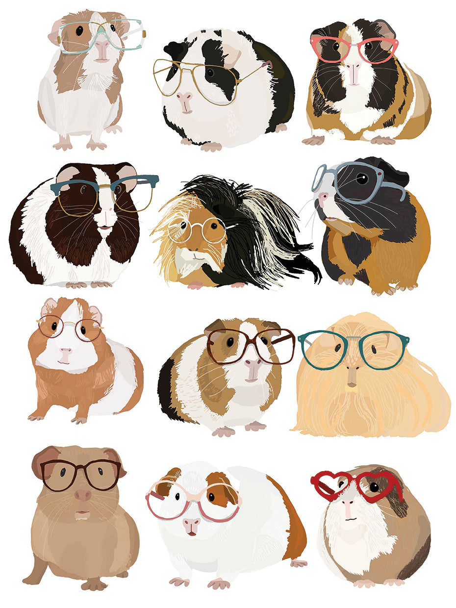 Guinea Pigs In Glasses