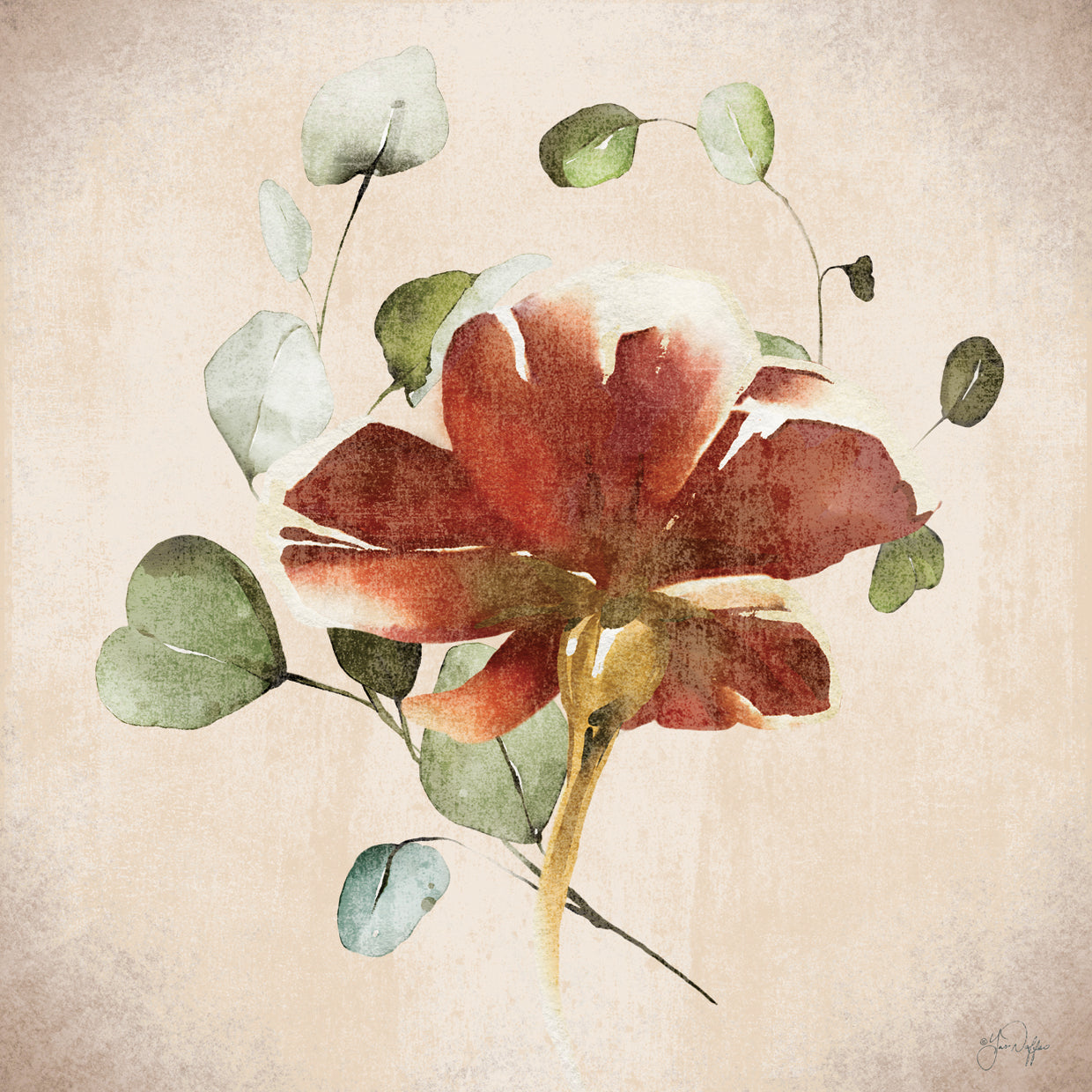 Vintage Floral Embrace