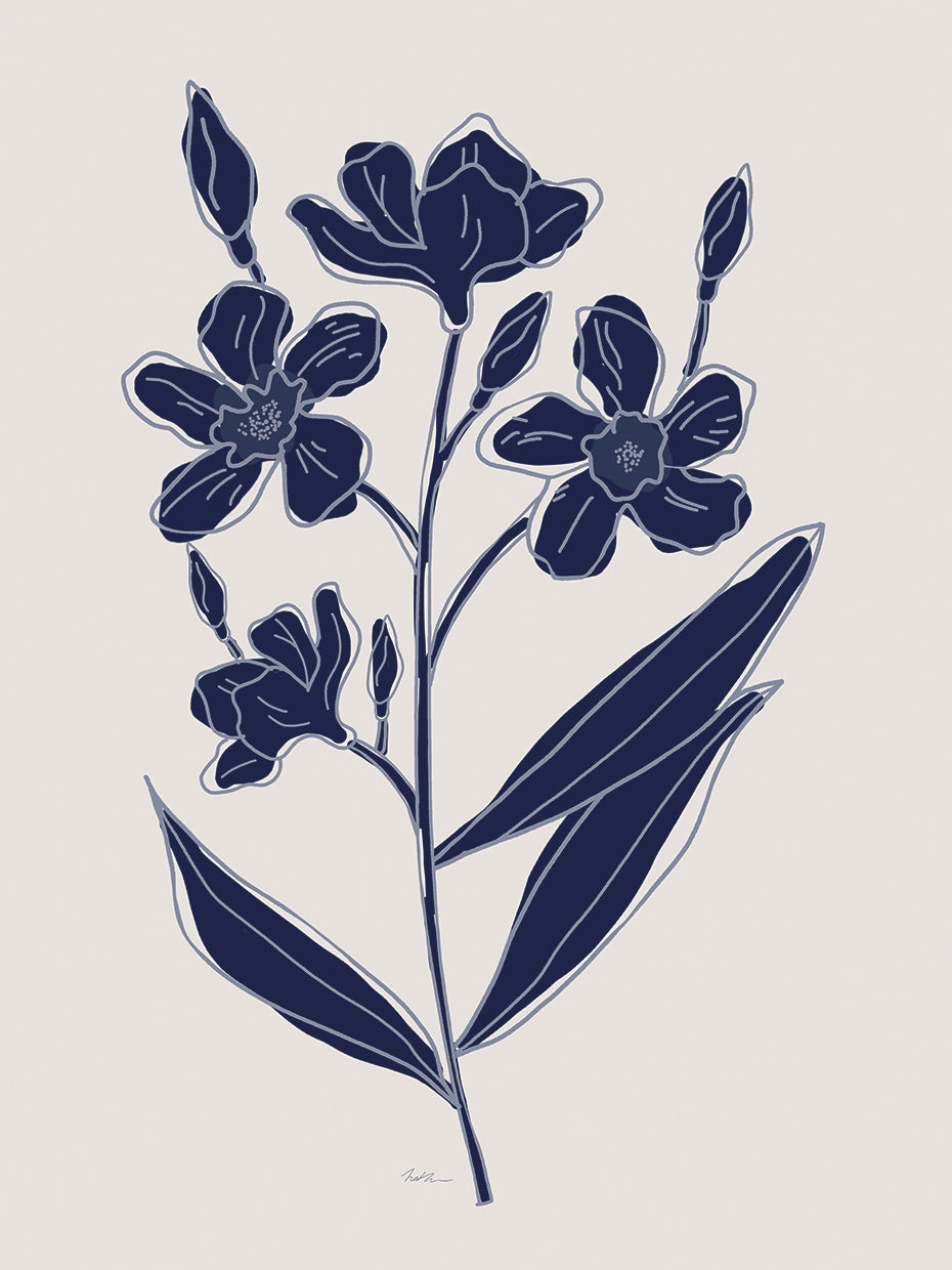 Indigo Botanical Study I