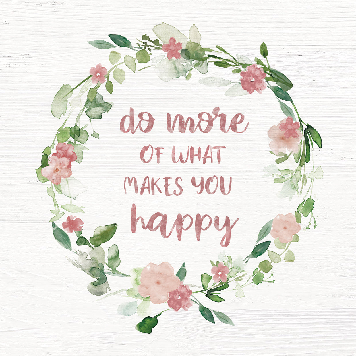 Blush Floral Happy Wreath