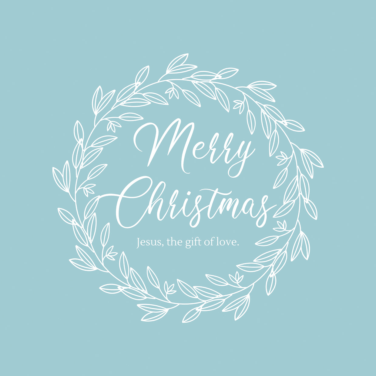 Merry Christmas - Light Blue