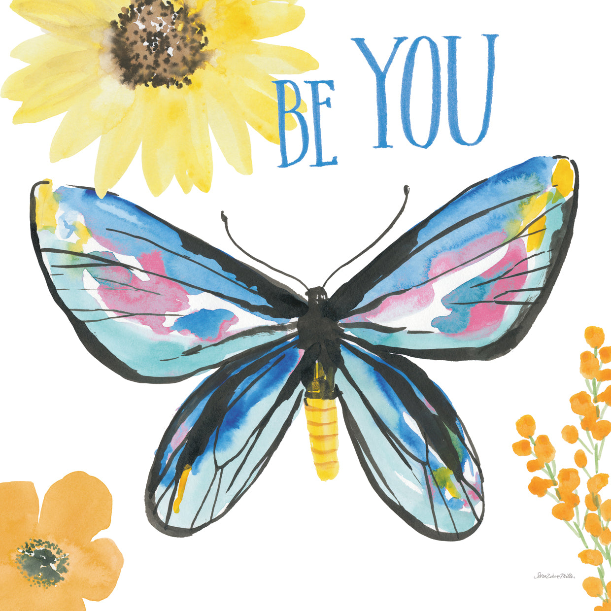 Beautiful Butterfly III Blue