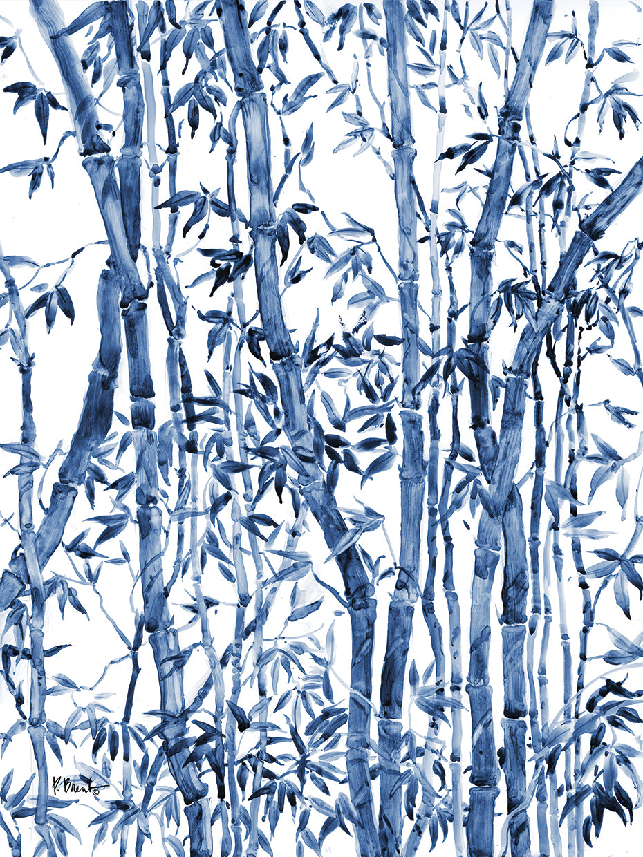 Bamboo Grove Vertical – Blue