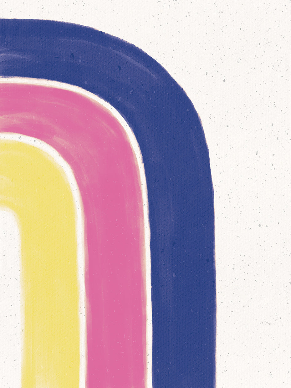 Rainbow Blush I Blue