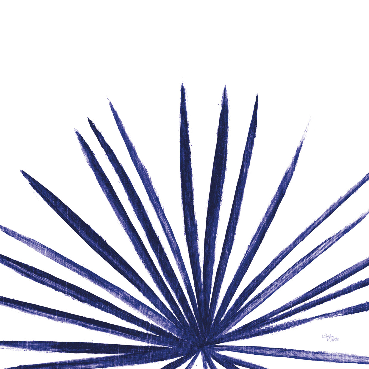 Statement Palms III Indigo