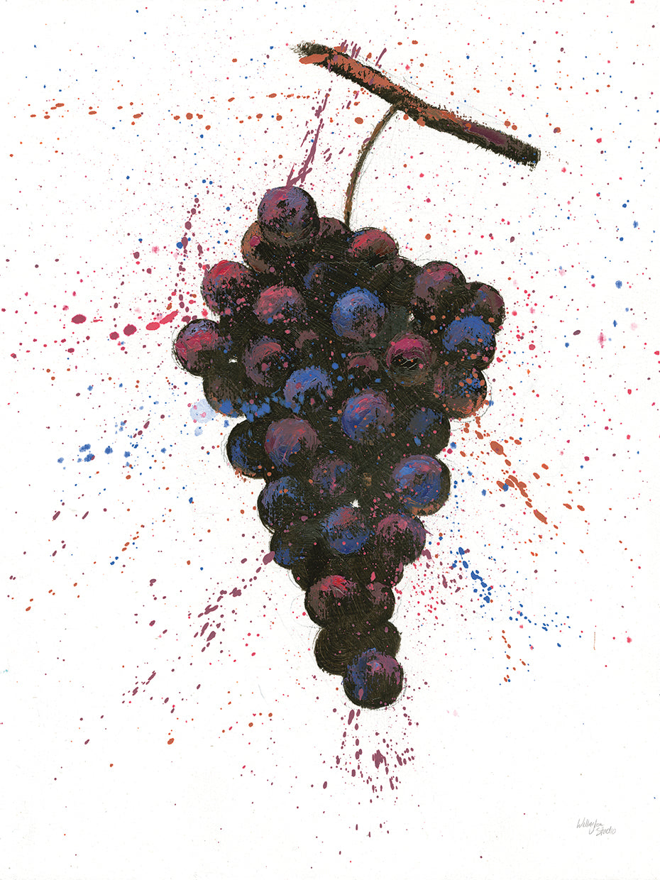 Wine Splash Grapes Purple