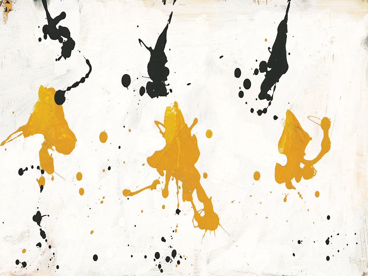 Abstract Background V Gold and Black
