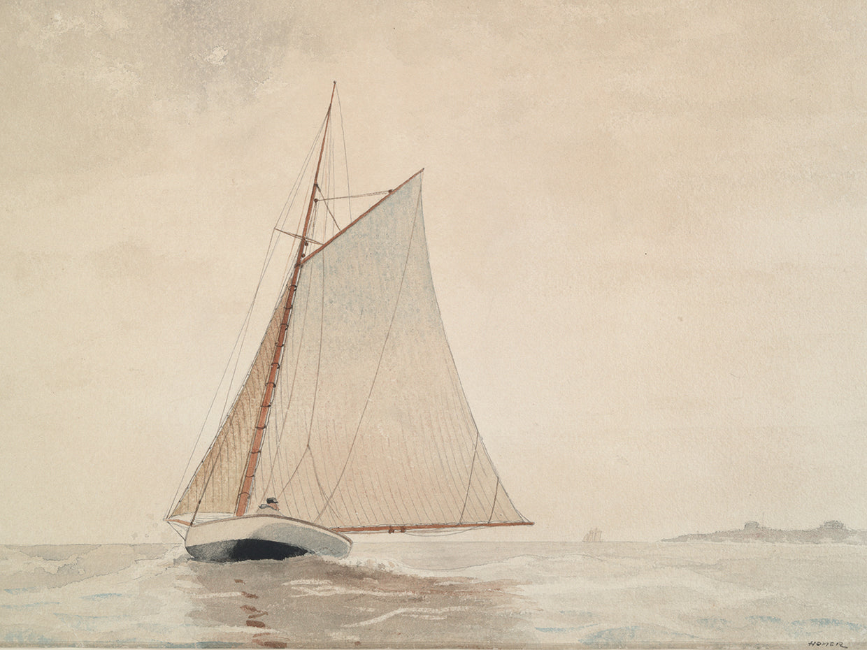 Sailing off Gloucester (ca. 1880)