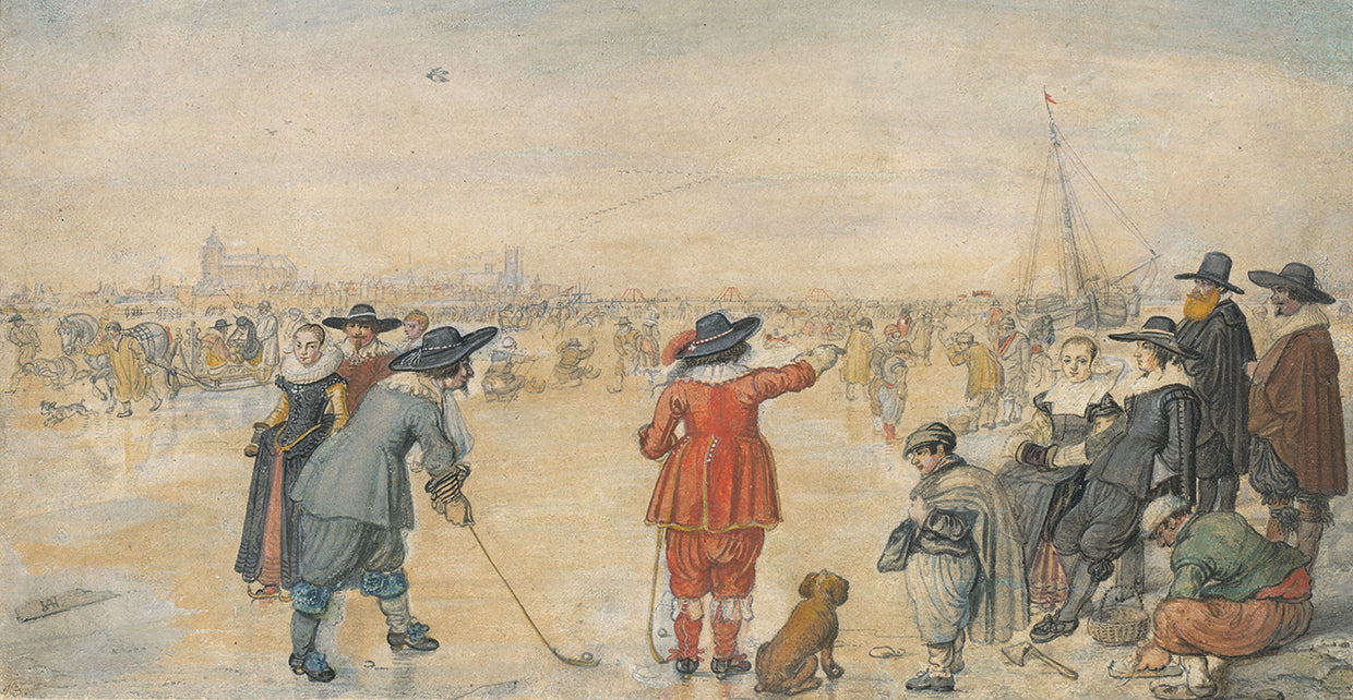 Winter Games on the Frozen River Ijssel
