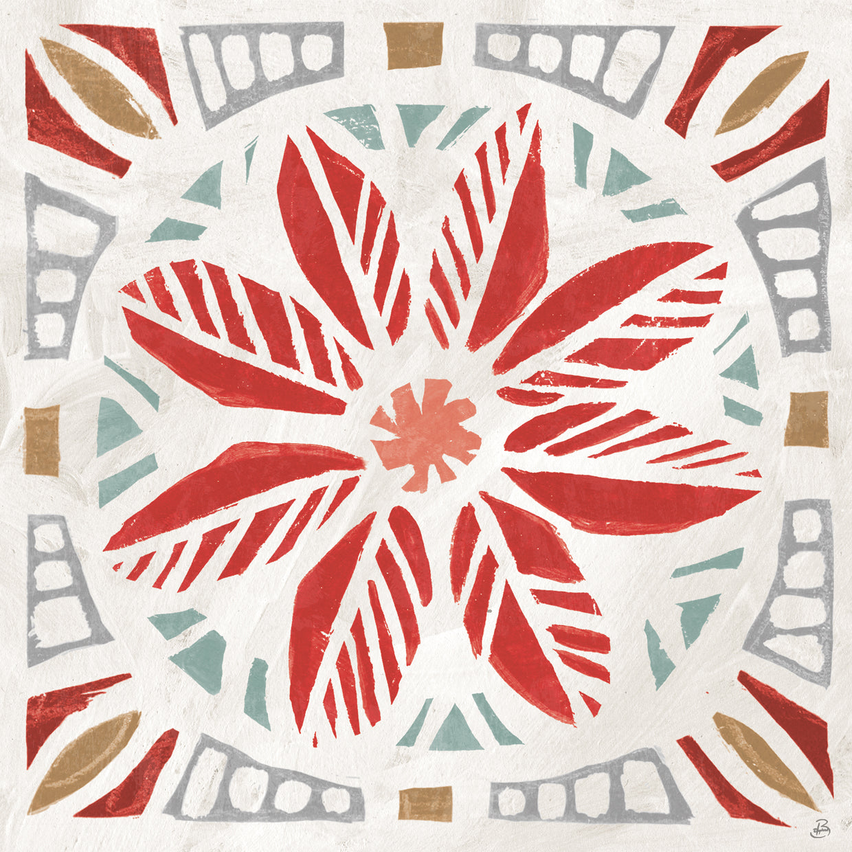 Woodcut Christmas XI Color