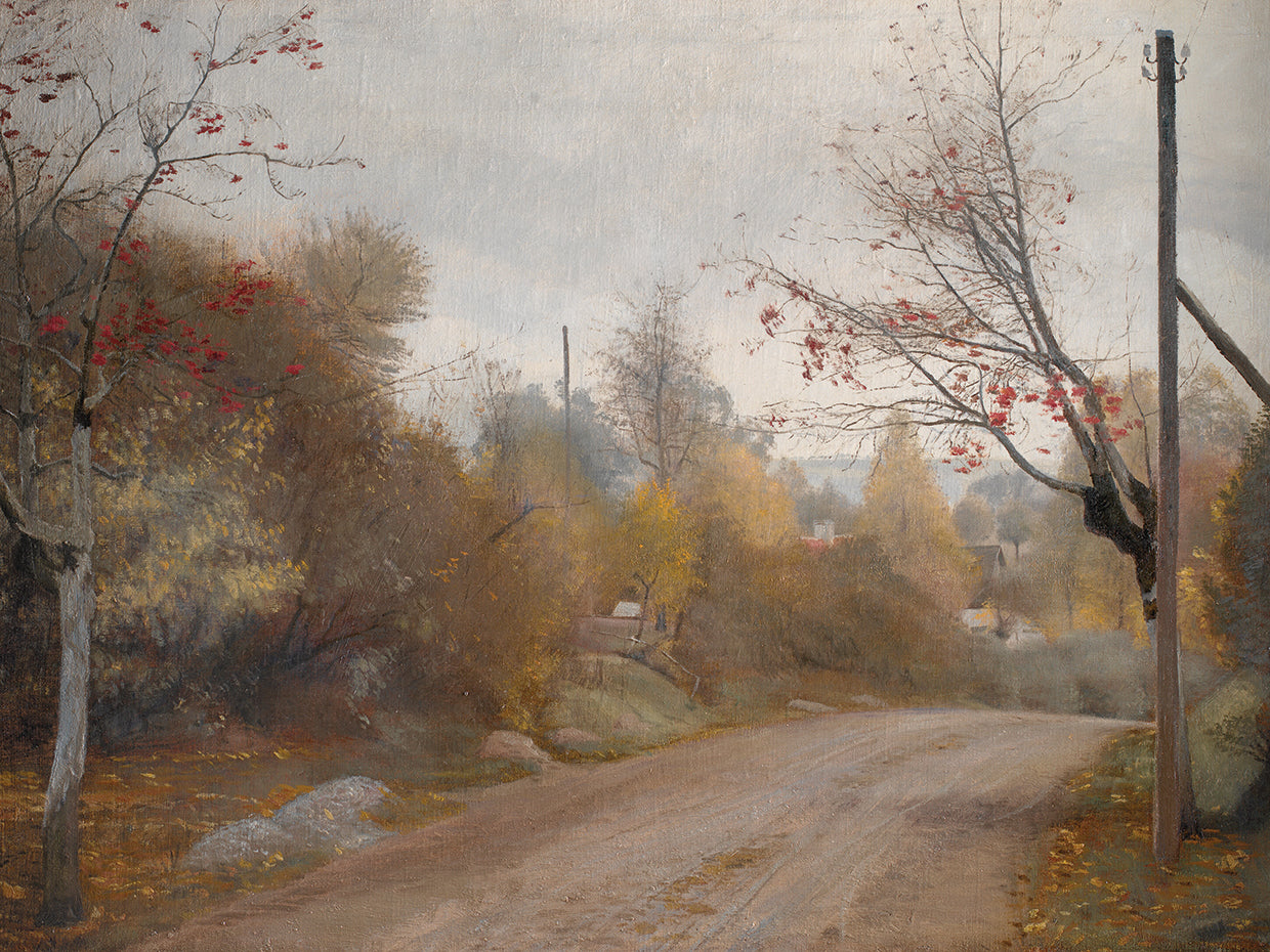 The Road at Mogenstrup, Zealand. Autumn (1888)